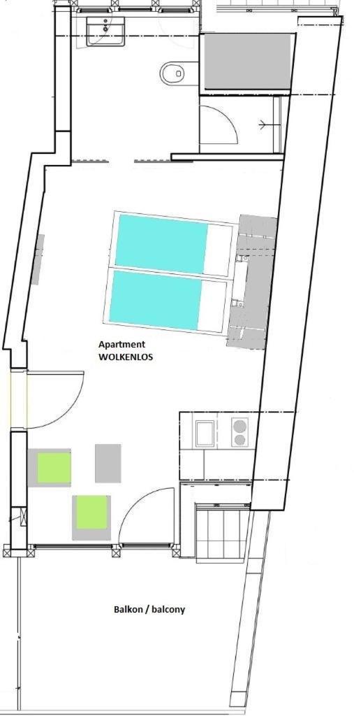 1463 Apartmenthaus Karlsruhe Luaran gambar